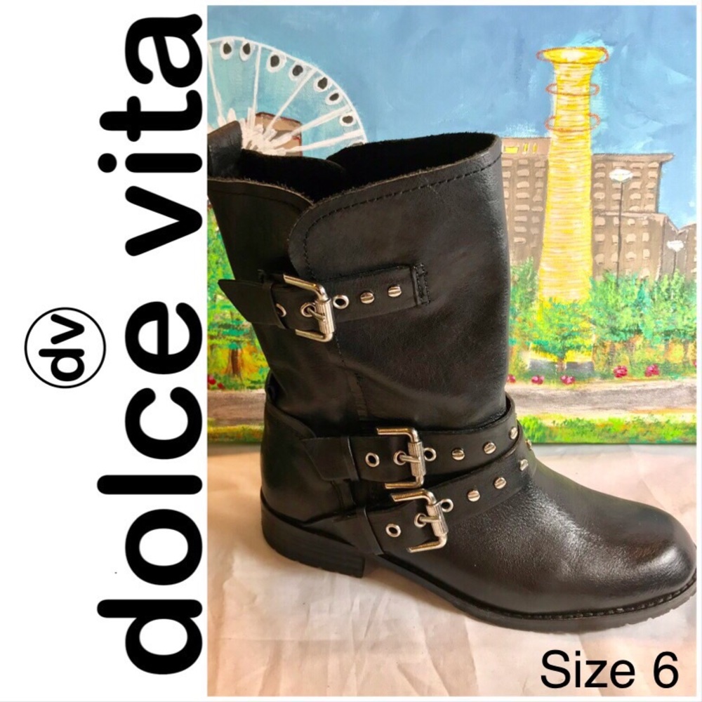 🍂DV By Dolce Vita Solvar Mid-Calf Moto Boots